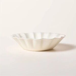 Ruffled Ceramic Serving Bowl Cream - Kate Spade new york x Target